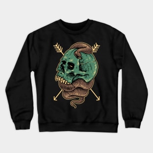 skull and snake Crewneck Sweatshirt